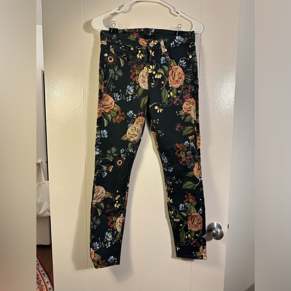 7 For All Mankind The Ankle Skinny Jean in English Botanical